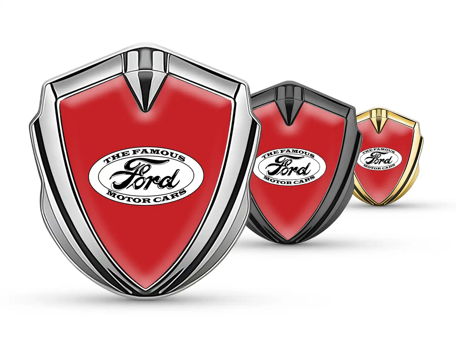 Ford Abzeichen Selbstklebend Luxus Design Glänzendes Metall